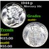Image 1 : 1944-p Mercury Dime 10c Grades GEM++ Unc