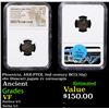 Image 1 : NGC Phoenicia, AKE-PTOL 2nd century BC(2.70g) obv Dioscuri jugate rv cornucopia Graded VF By NGC
