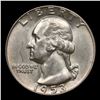 Image 2 : 1953-p Washington Quarter 25c Grades Choice+ Unc