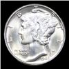 Image 2 : 1944-p Mercury Dime 10c Grades GEM+ Unc