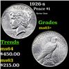 Image 1 : 1926-s Peace Dollar $1 Grades Select+ Unc