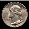 Image 2 : 1943-p Washington Quarter 25c Grades GEM+ Unc