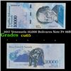 Image 1 : 2017 Venezuela 10,000 Bolivares Note P# 98B Grades Gem CU