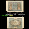 Image 1 : 1920 Germany 100 Marks Banknote P# 69a, 7 Digit Serial Grades vf++