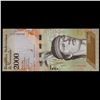 Image 2 : 2016 Venezuela 2,000 Bolivares Note P# 96A Grades Gem CU