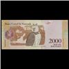 Image 3 : 2016 Venezuela 2,000 Bolivares Note P# 96A Grades Gem CU