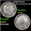 Image 1 : 1946 Iowa Old Commem Half Dollar 50c Grades Choice Unc