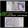 Image 1 : 2006 Great Britain 20 Pound Note P# 392A Grades Select AU