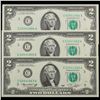 Image 6 : Set of 3 Concecutive 1976 $2 Federal Reserve Note Grades CU