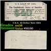 Image 1 : C.S.A. 40 Dollar Note 1862 Grades Choice AU/BU Slider