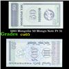 Image 1 : 1993 Mongolia 50 Mongo Note P# 51 Grades Gem CU