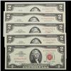 Image 6 : Set of 4 Concecutive 1963A $2 Red seal United States Note Grades CU