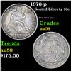 Image 1 : 1876-p Seated Liberty Dime 10c Grades Choice AU/BU Slider