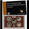 Image 1 : 2012 United States America The Beautiful Quarters Proof Set 5 Coins