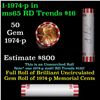 Image 1 : Shotgun Lincoln 1c roll, 1974-p 50 pcs Bank Wrapper.