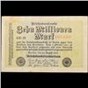 Image 2 : 1923 Fifth Issue Germany 10 Million Mark Post-WWI Hyperinflation Banknote P# 106a, Watermark: G/D in