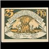 Image 3 : 1922 City of Domitz, Germany 25 Pfennig Local Notgeld Hyperinflation Note Grades Select CU