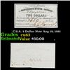 Image 1 : C.S.A. 2 Dollar Note Aug 19, 1861 Grades Select CU