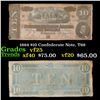 Image 1 : 1864 $10 Confederate Note, T68 Grades vf+