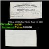 Image 1 : C.S.A. 20 Dollar Note Aug 19, 1861 Grades Choice AU/BU Slider