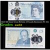 Image 1 : 2015 ND Issue Great Britain 5 Pounds Banknote P# 394 Grades Select AU