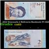 Image 1 : 2012 Venezuela 2 Bolivares Banknote P# 88d Grades Gem CU