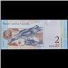 Image 3 : 2012 Venezuela 2 Bolivares Banknote P# 88d Grades Gem CU