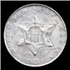 Image 2 : ***Auction Highlight*** 1856 Three Cent Silver 3cs Graded Choice Unc By USCG (fc)