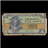 Image 3 : Military Payment Certificate (MPC) Series 521 5c Grades vf+