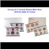 Image 1 : Group of 2 United States Mint Set in Original Government Packaging! From 1980-1979 with 24 Coins In