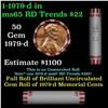 Image 1 : Shotgun Lincoln 1c roll, 1979-d 50 pcs Bank Wrapper.