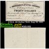 Image 1 : C.S.A. 20 Dollar Note Aug 19, 1861 Grades Choice AU/BU Slider