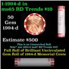Image 1 : Shotgun Lincoln 1c roll, 1994-d 50 pcs Bank Wrapper.