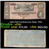 Image 1 : 1864 $10 Confederate Note, T68 Grades vf++