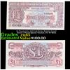 Image 1 : 2x Consecutive 1948 2nd Series British Armed Forces 1 Pound Special Voucher, CU! P# M22a Grades Gem 