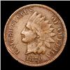 Image 2 : 1870 Indian Cent 1c Graded xf45 details BY SEGS