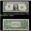 Image 1 : 1963 $1 Green Seal Federal Reserve Note Grades Select CU