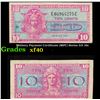 Image 1 : Military Payment Certificate (MPC) Series 521 10c Grades xf