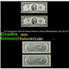 Image 1 : 2x Consecutive 1976 $2 Federal Reserve Notes (Philadelphia, PA) All CU! Grades Brilliant Uncirculate