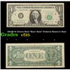 Image 1 : 1963B $1 Green Seal "Barr Note" Federal Reserve Note Grades vf+