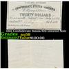 Image 1 : 1861 Confederate States $20 Interest Note Grades Choice AU/BU Slider