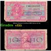 Image 1 : Military Payment Certificate (MPC) Series 521 10c Grades vf+