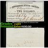 Image 1 : 1861 Confederate States $2 Interest Note Grades Select CU