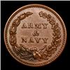 Image 3 : (1863) Army & Navy Civil War Token 1c Grades Choice Unc BN