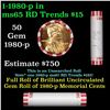 Image 1 : Shotgun Lincoln 1c roll, 1980-p 50 pcs Bank Wrapper.