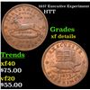 Image 1 : 1837 Executive Experiment Hard Times Token 1c Grades xf details