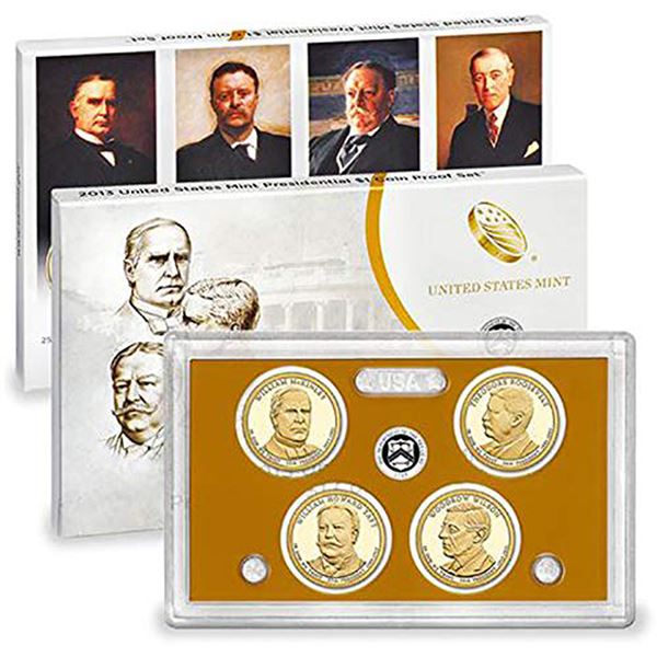 2013 US MINT PRESIDENTIAL $1 COIN PROOF SET W/COA