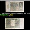 Image 1 : 1922 Germany "Vampire" 10,000 Mark Note P# 70 Grades vf++