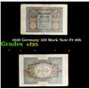 Image 1 : 1920 Germany 100 Mark Note P# 69b Grades vf+
