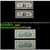Image 1 : 2x Consecutive 1976 $2 Federal Reserve Notes (Philadelphia, PA) All CU! Grades Brilliant Uncirculate
